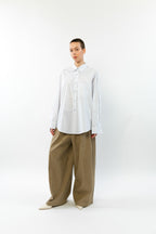SOLÈNE : Chemise rayée à volume fluide
