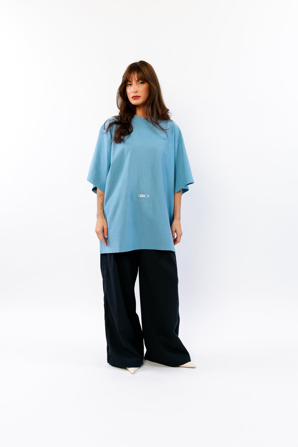 ROXAN : T-shirt essentiel brodé à volume structuré