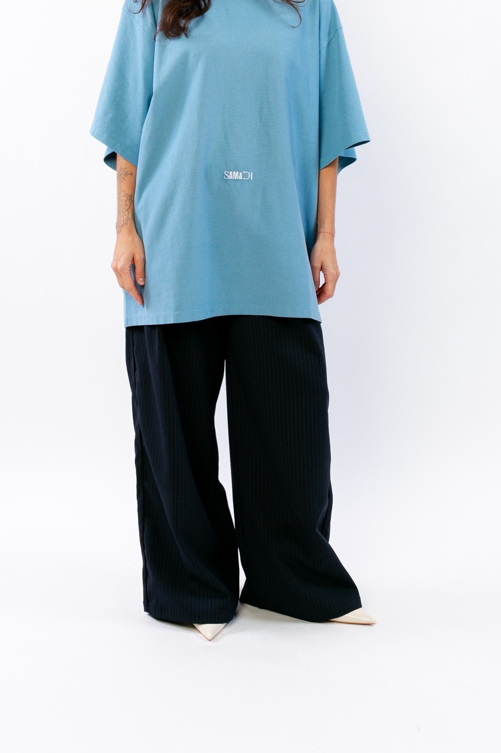 TAÏRO: Pantalon tailleur fluide à pinces