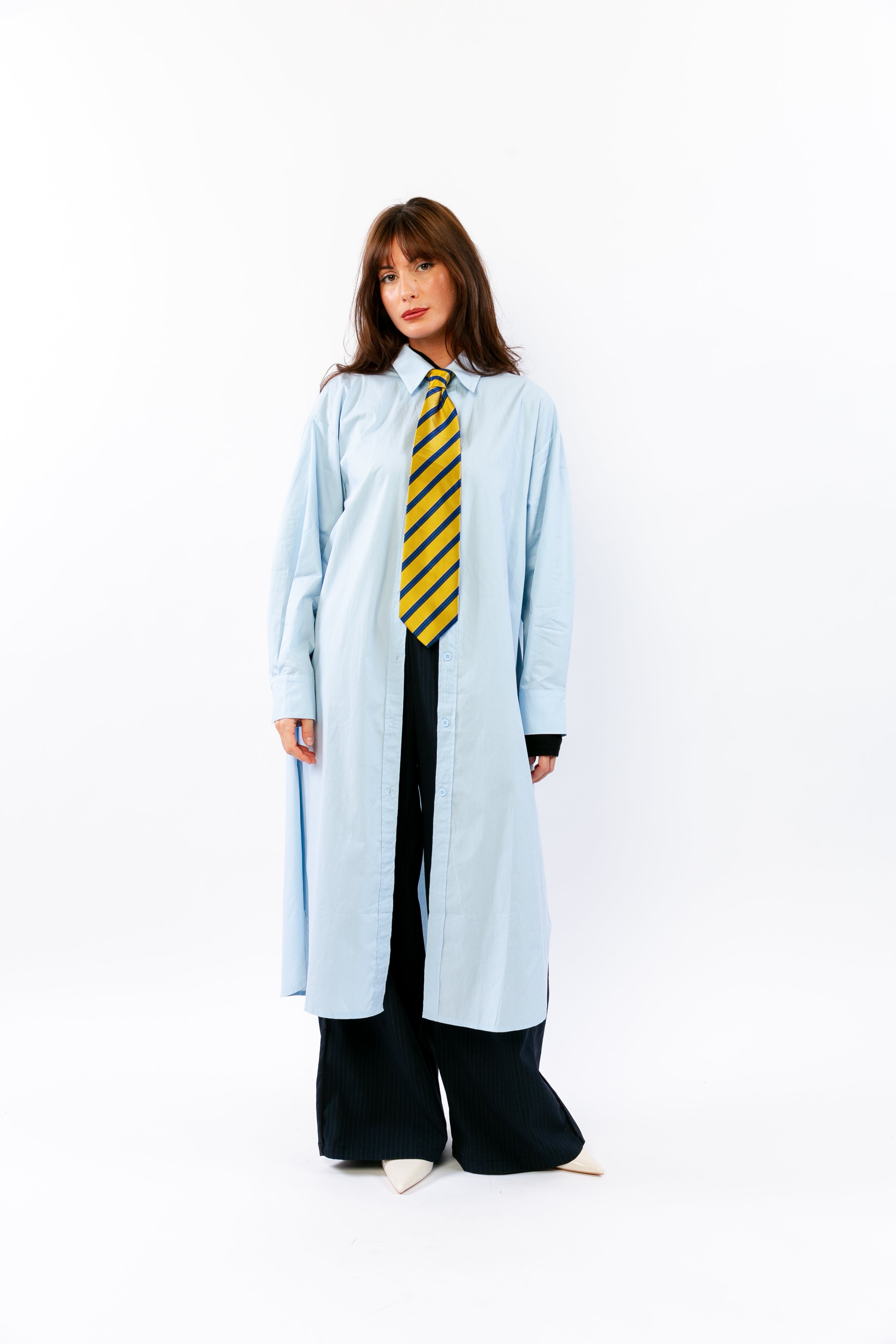 TAÏRO: Pantalon tailleur fluide à pinces