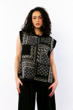 SAO : Gilet jacquard sans manches