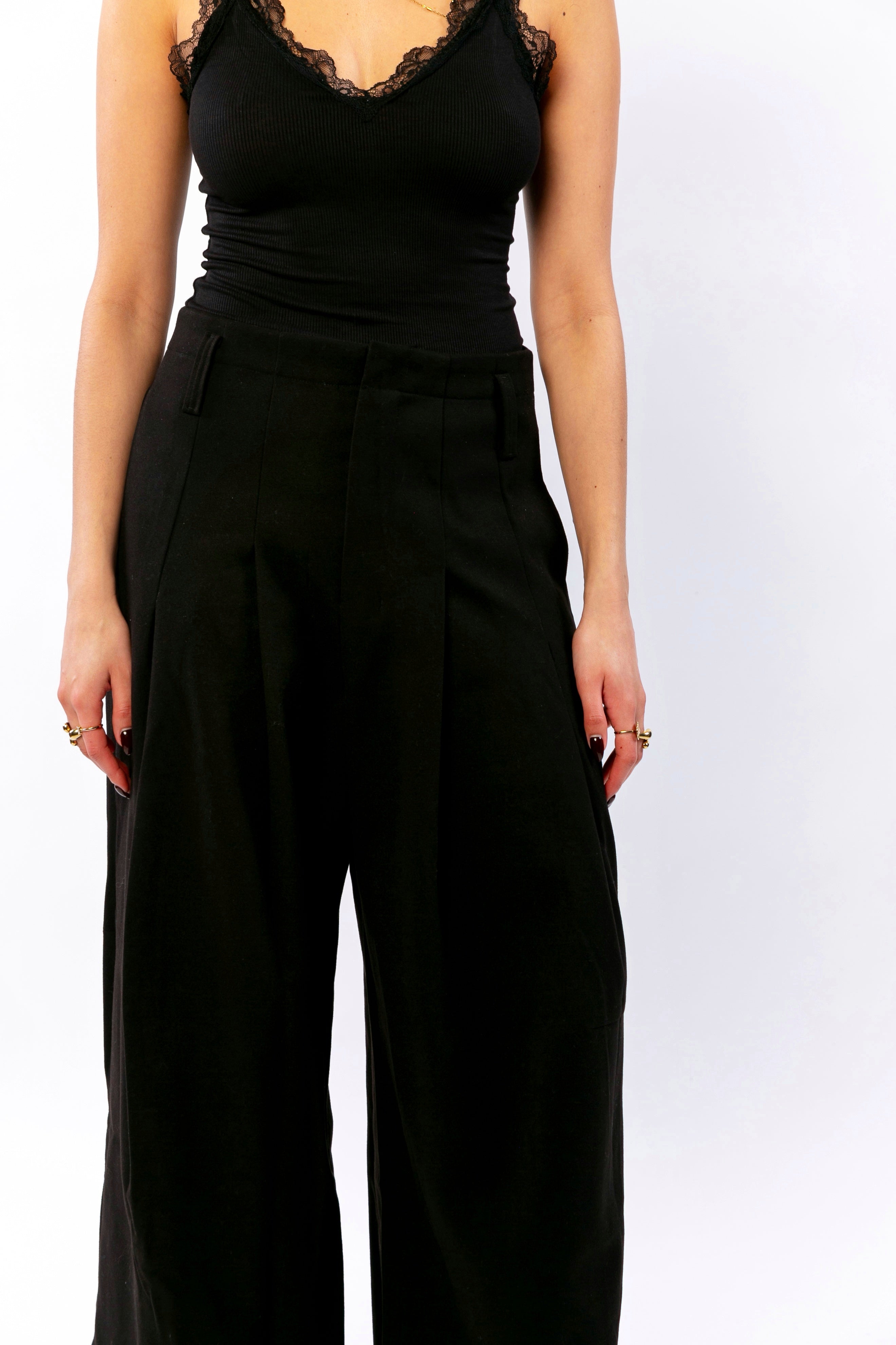 ALBI : Pantalon ample taille haute