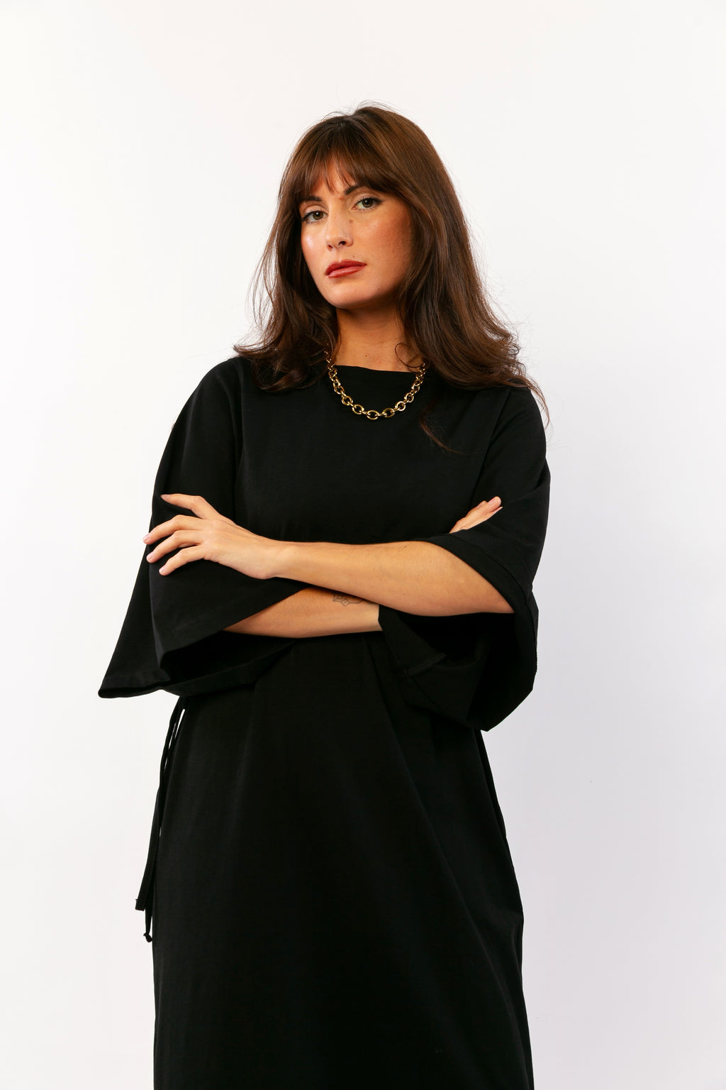 RAYA : Robe longue en coton, silhouette fluide