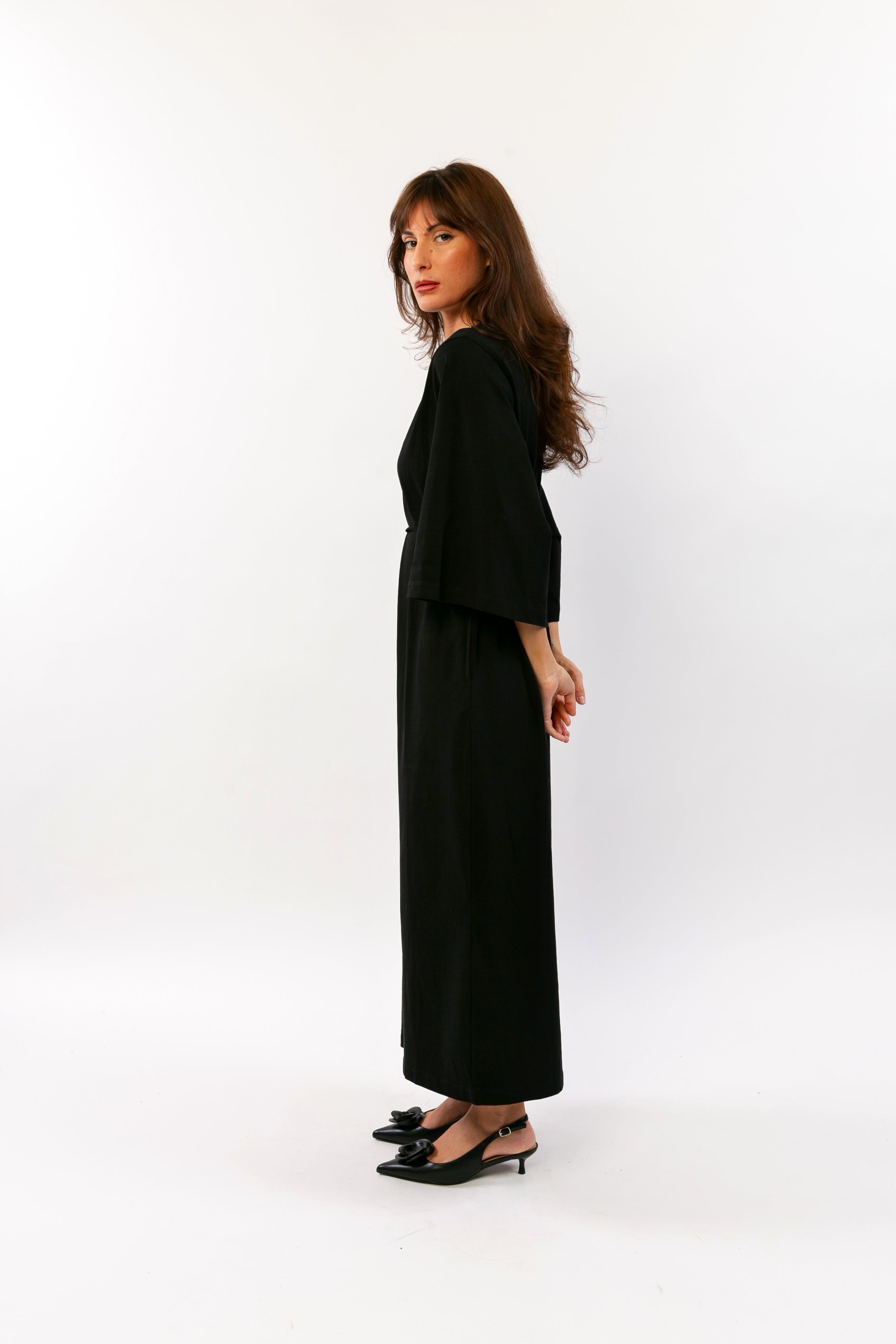 RAYA : Robe longue en coton, silhouette fluide