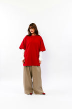 ROXAN : T-shirt essentiel brodé à volume structuré