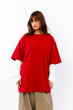 ROXAN : T-shirt essentiel brodé à volume structuré