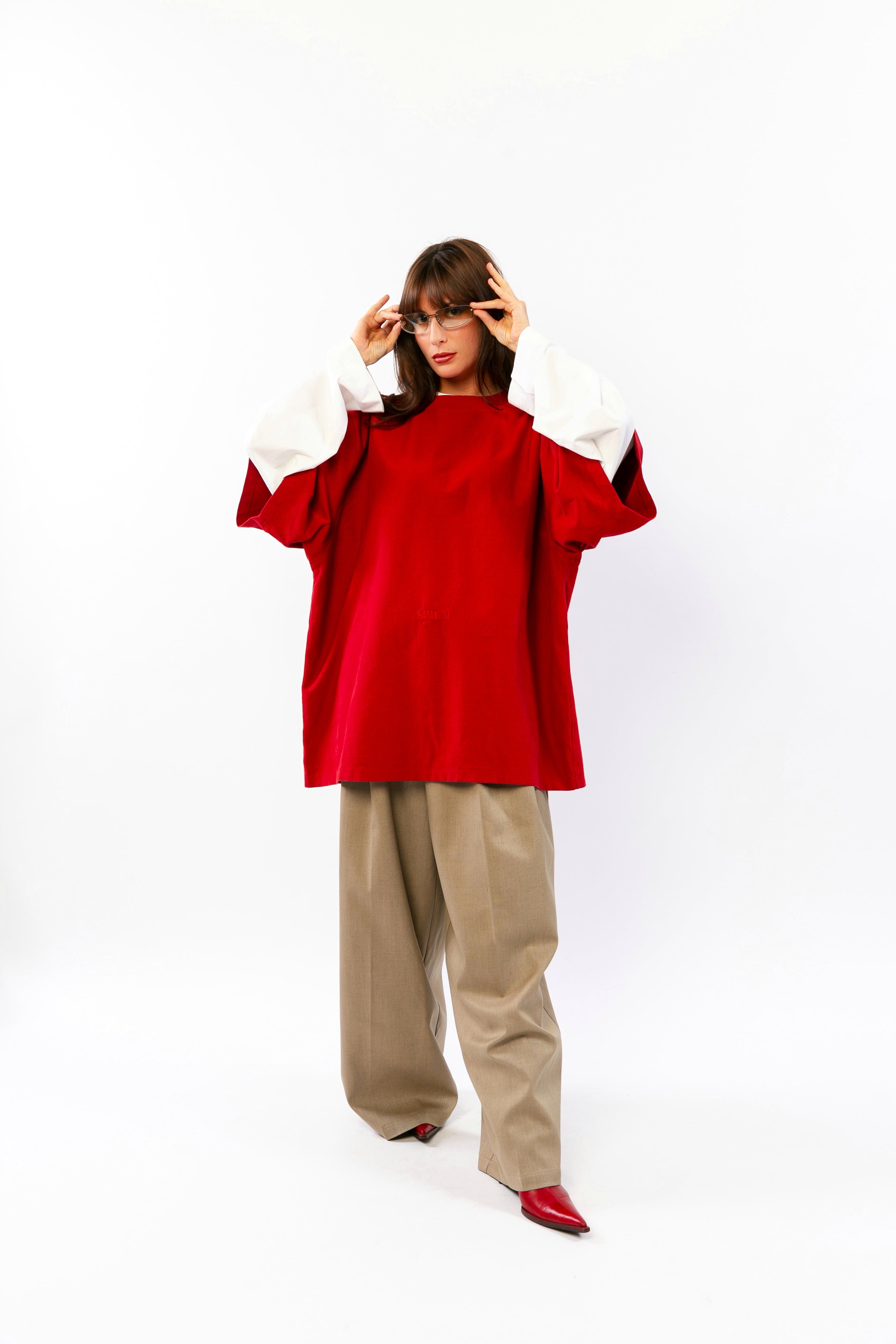 ROXAN : T-shirt essentiel brodé à volume structuré