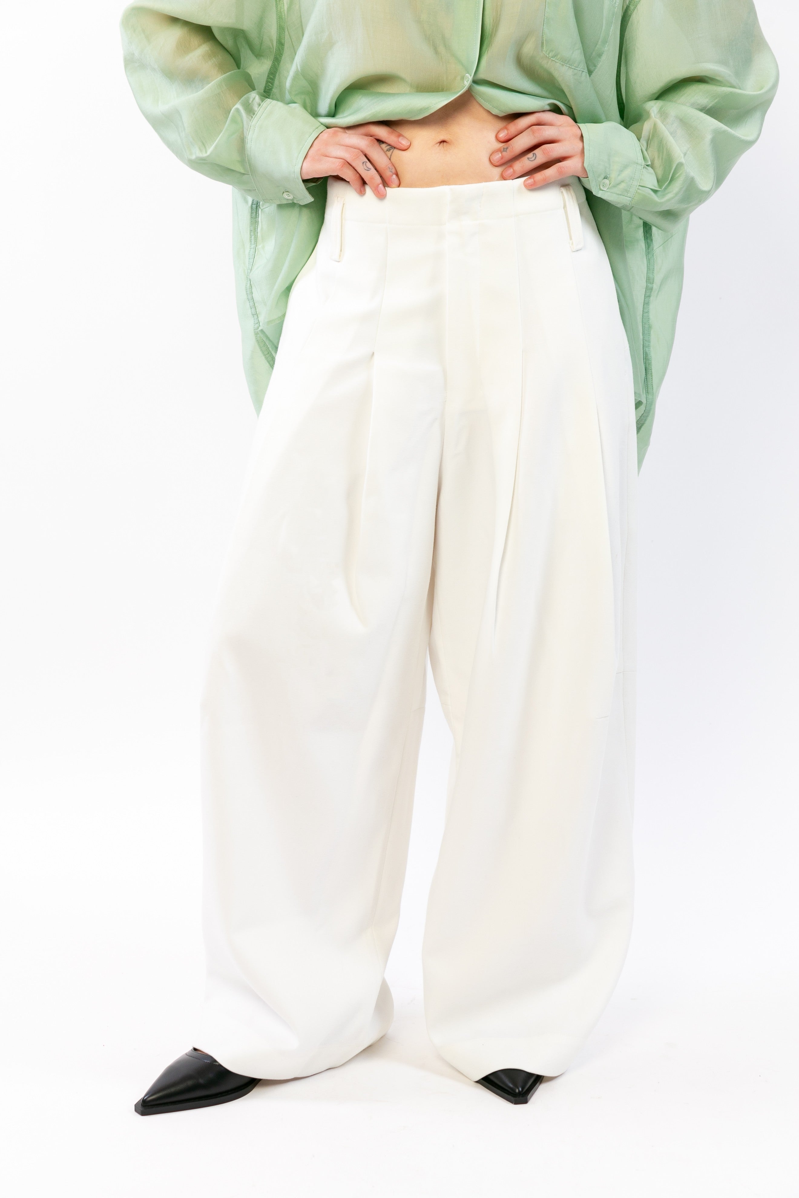 ALBI : Pantalon ample taille haute