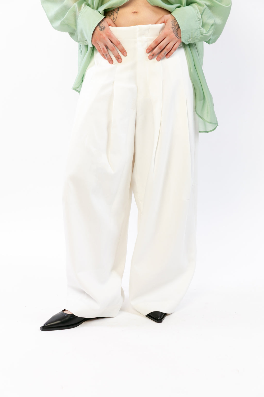 ALBI : Pantalon ample taille haute
