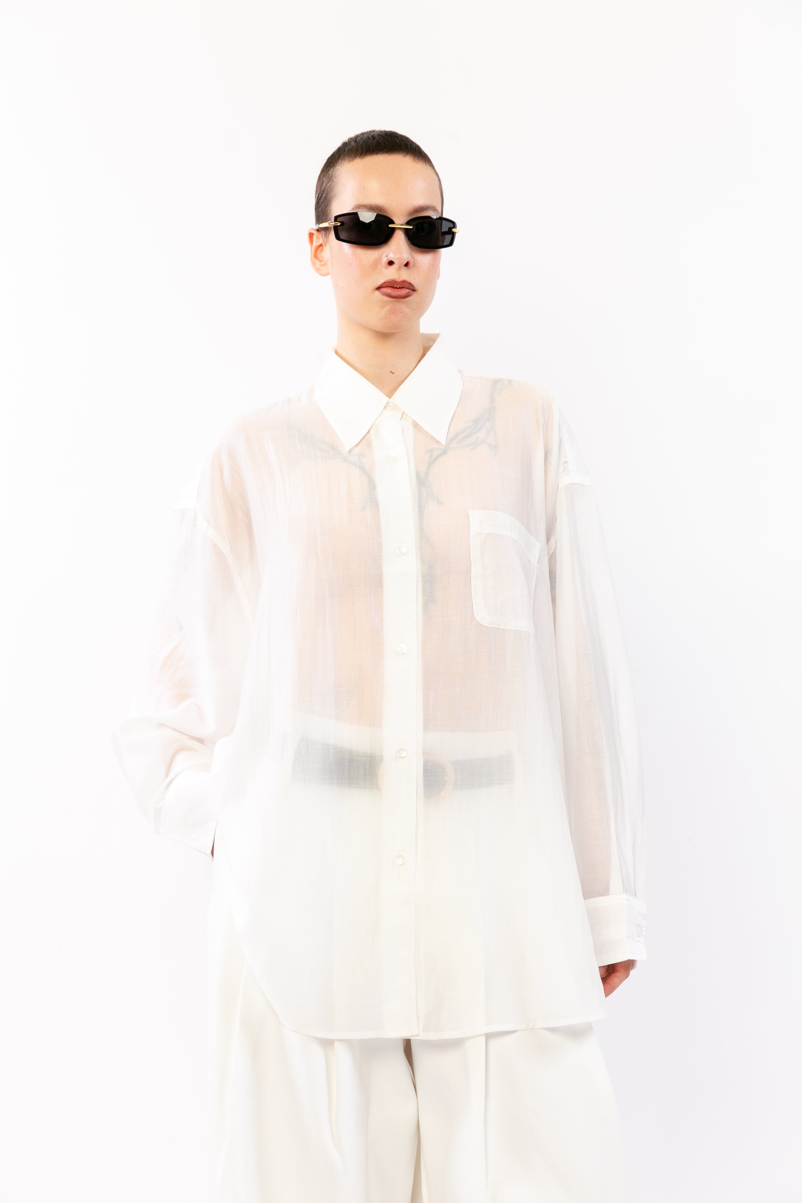 AURORE : Chemise fluide à volume doux