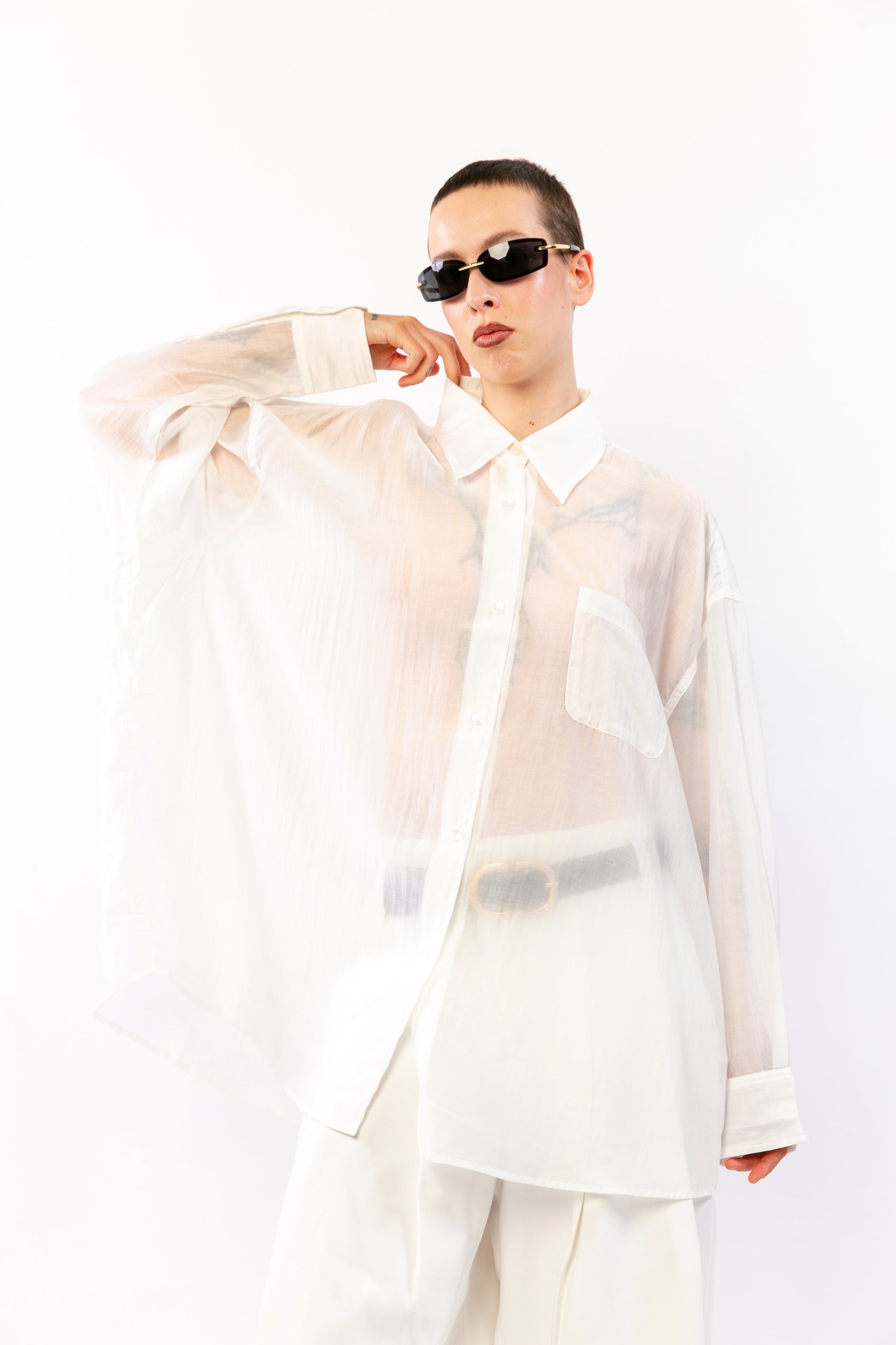 AURORE : Chemise fluide à volume doux