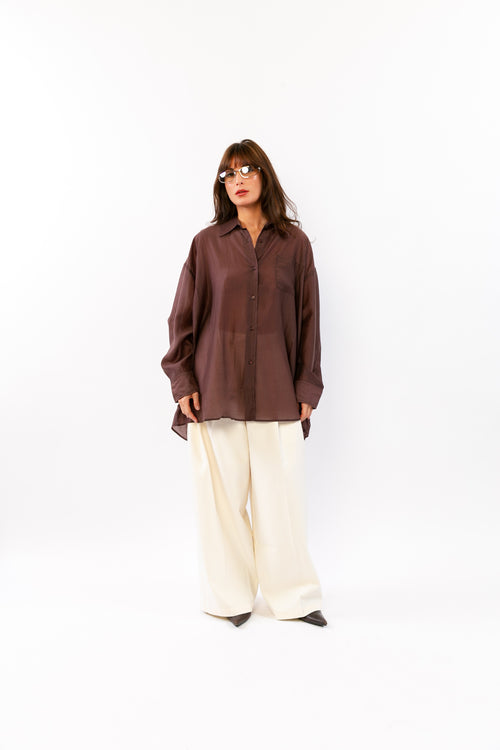 AURORE : Chemise fluide à volume doux