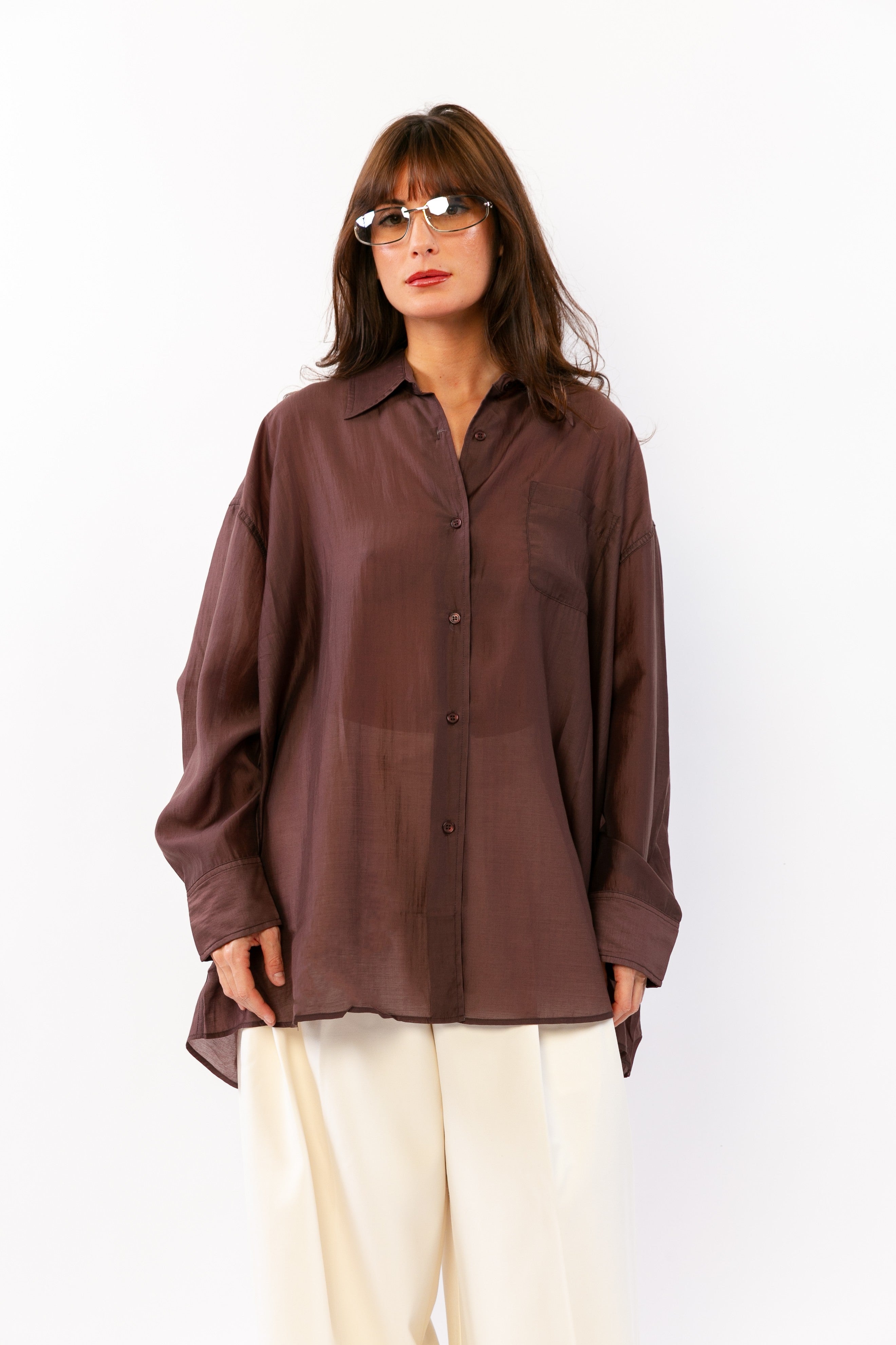 AURORE : Chemise fluide à volume doux