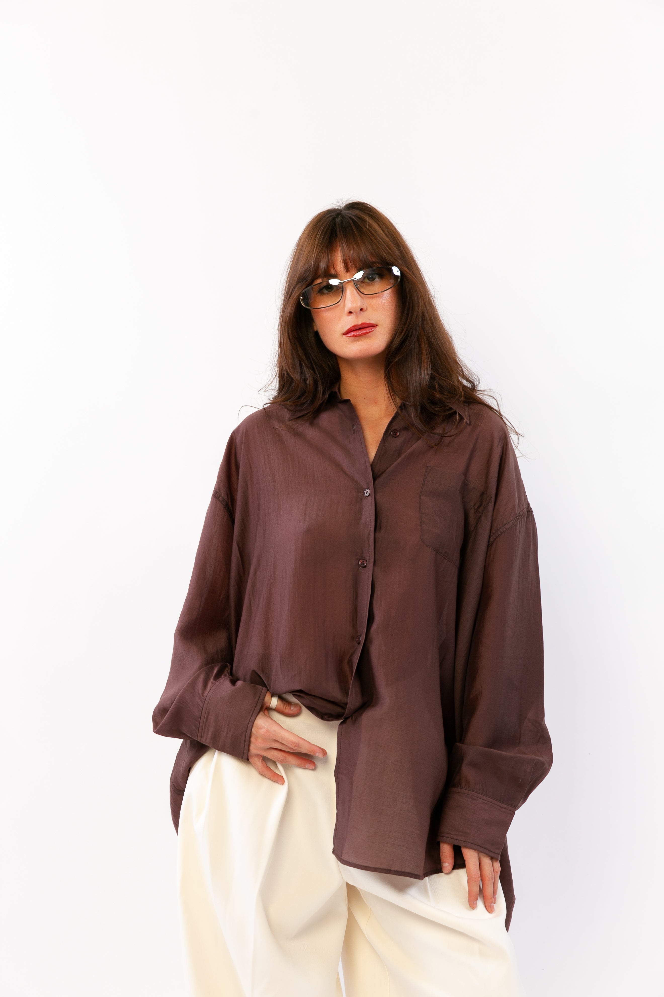 AURORE : Chemise fluide à volume doux