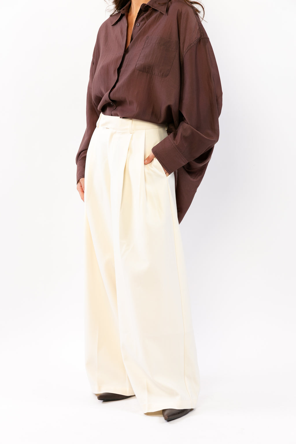 AURORE : Chemise fluide à volume doux