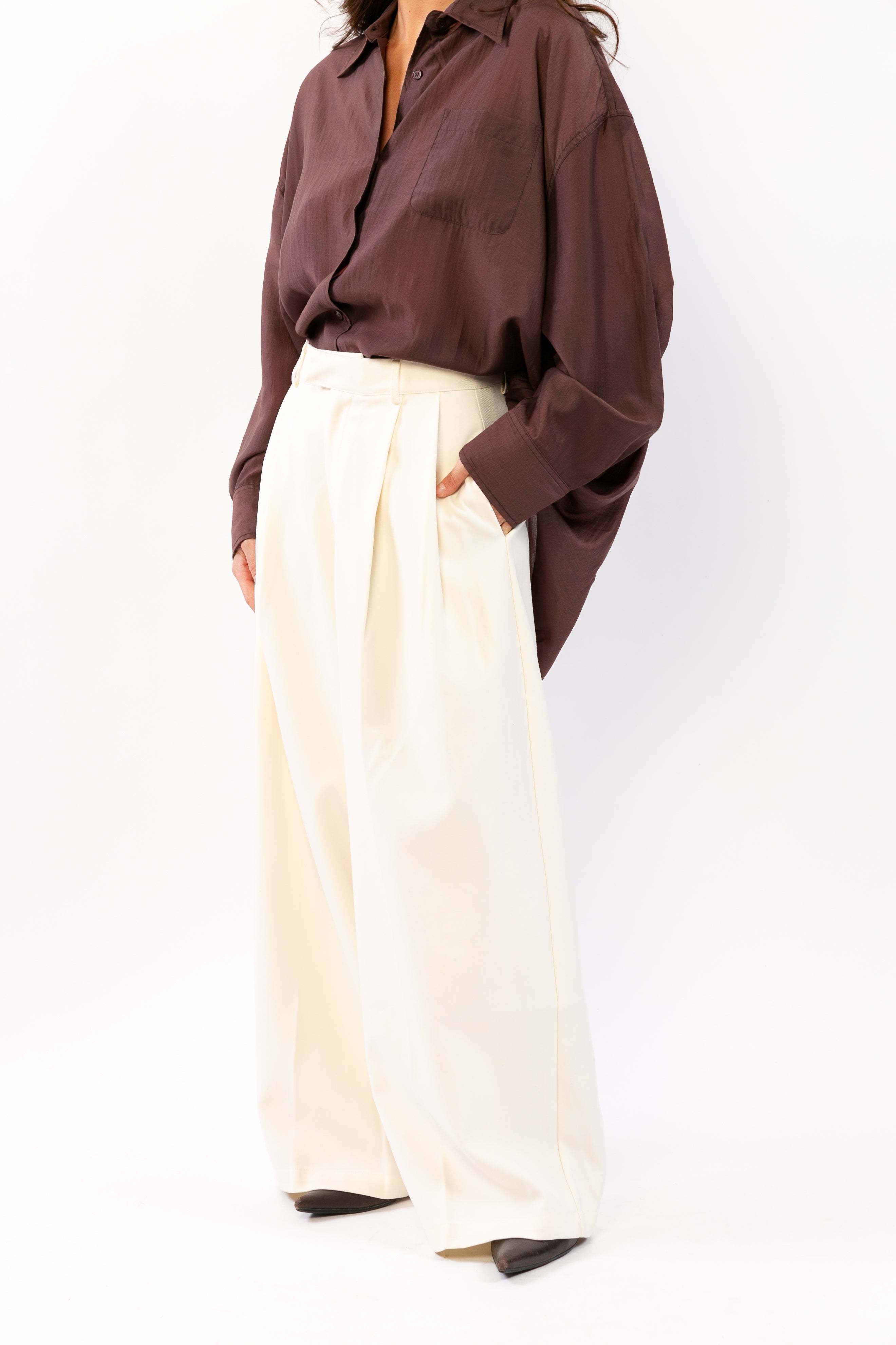 AURORE : Chemise fluide à volume doux