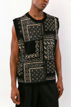 SAO : Gilet jacquard sans manches